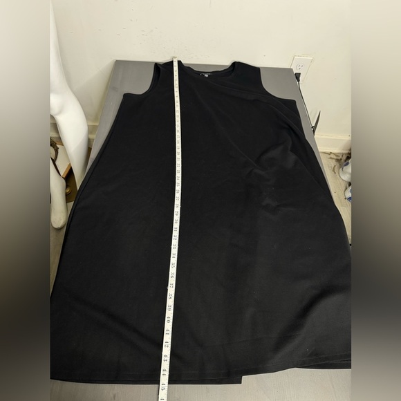 Eileen Fisher Scoop Neck Tank Dress - Black - Picture 8 of 8